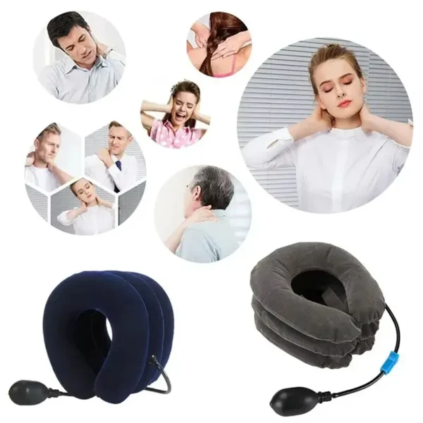 Inflatable Cervical Neck Traction Device Pillow