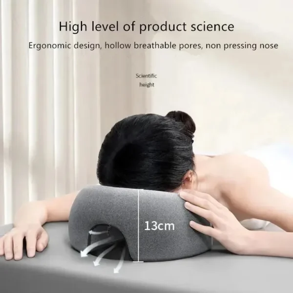 Ergonomic Memory Foam Face Down Cervical Pillow