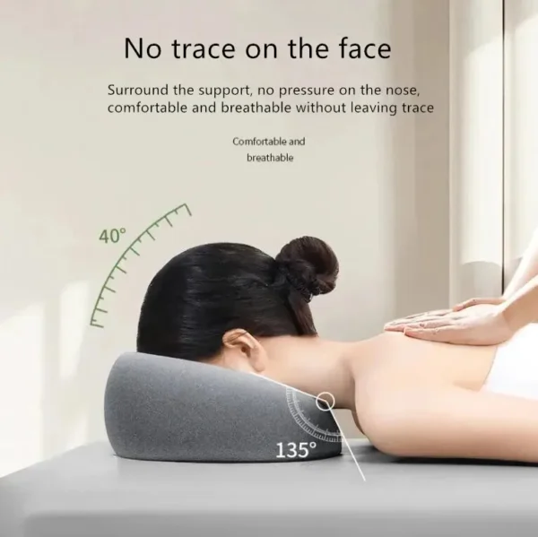 Ergonomic Memory Foam Face Down Cervical Pillow